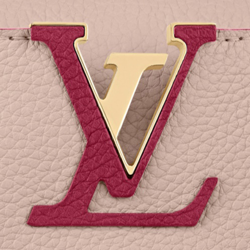 Louis Vuitton CAPUCINES MM  Handbag M58610 Shell/Red Wine